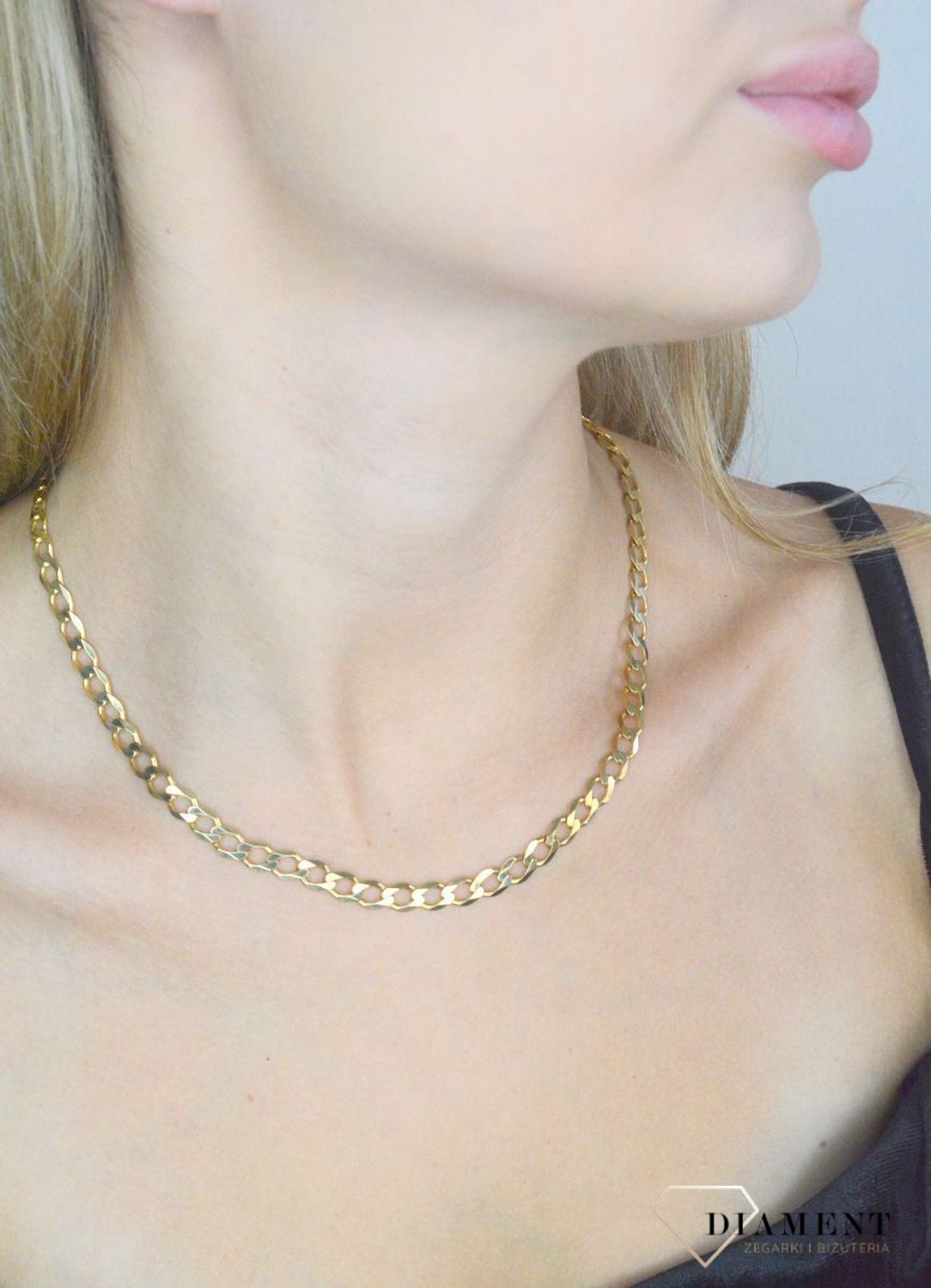 Złoty łańcuszek 333 pancerka 6 mm DIA-LAN-1463-333 6mm. Złoty łańcuszek męski. Złoty łańcuszek pancerka. Łańcuszek złoty pancerka. Łańcuszek na prezent (1).jpg